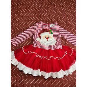 Emily Rose Infant 18M‎ Christmas Santa Stripe Tulle Tutu Dress Holiday